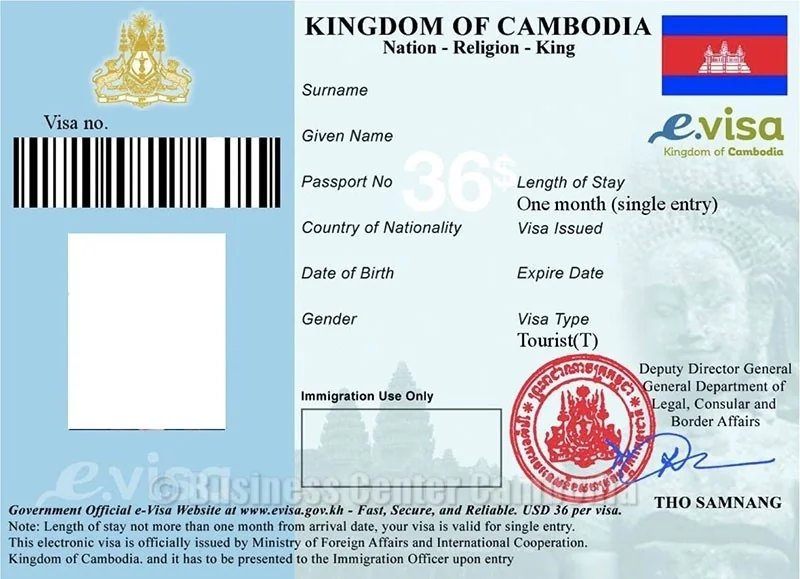 Cambodia e-Visa Online